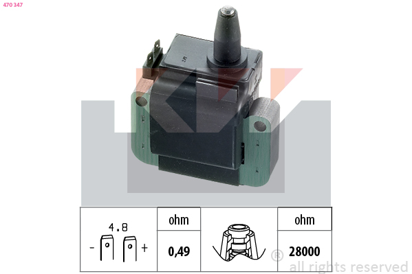 Zapaľovacia cievka KW